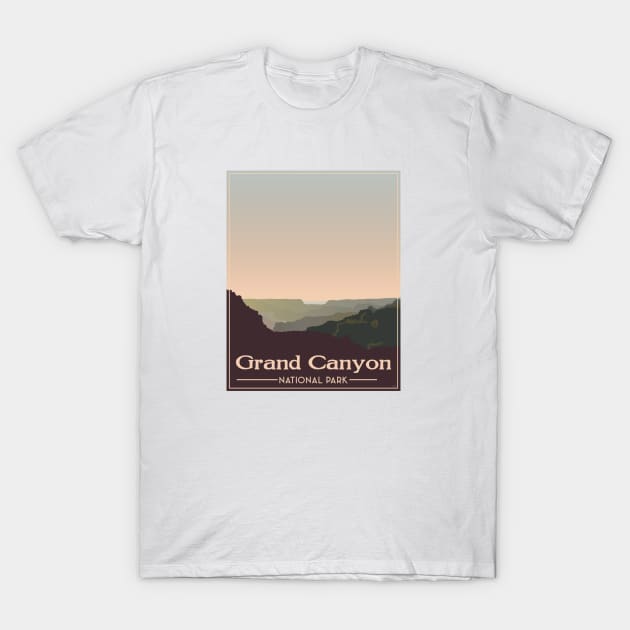 Grand Canyon Poster T-Shirt by OBSUART